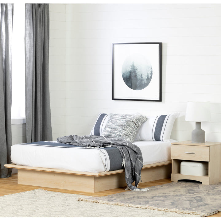 Step One Platform Bed South Shore Color: Natural Maple Size: Queen