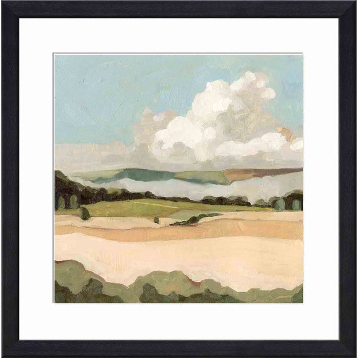 Cumulus Landscape II by Emma Scarvey - Picture Frame Painting Sand & Stable™ Frame Color: Black Size: 36"H x 36"W