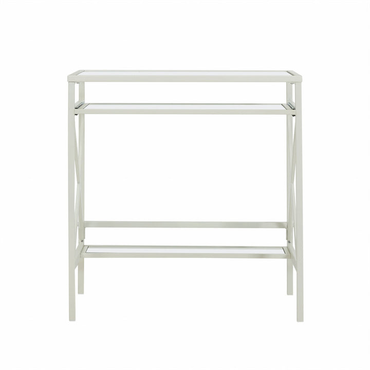 Jordynne Glass Desk Ebern Designs