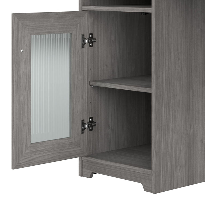 Shelonda L-Shape Executive Desk with Hutch Latitude Run® Color: Modern Gray