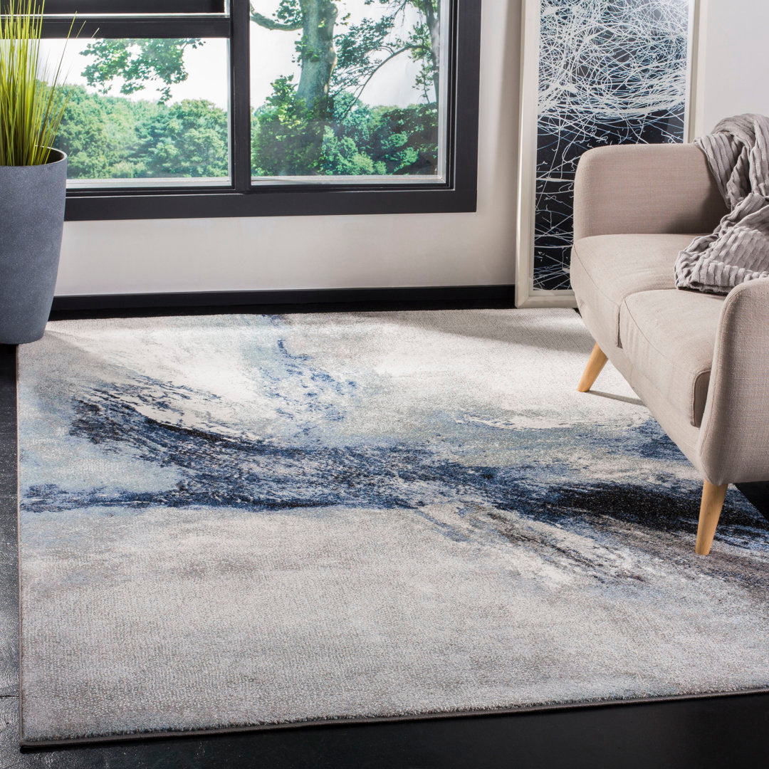 Elara Performance Abstract Rug 17 Stories Rug Size: Rectangle 6'7" x 9'