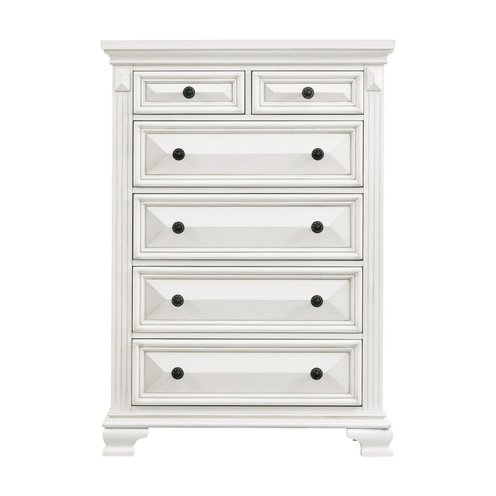 Alauna 6 Drawer Chest Lark Manor™ Color: Antique White