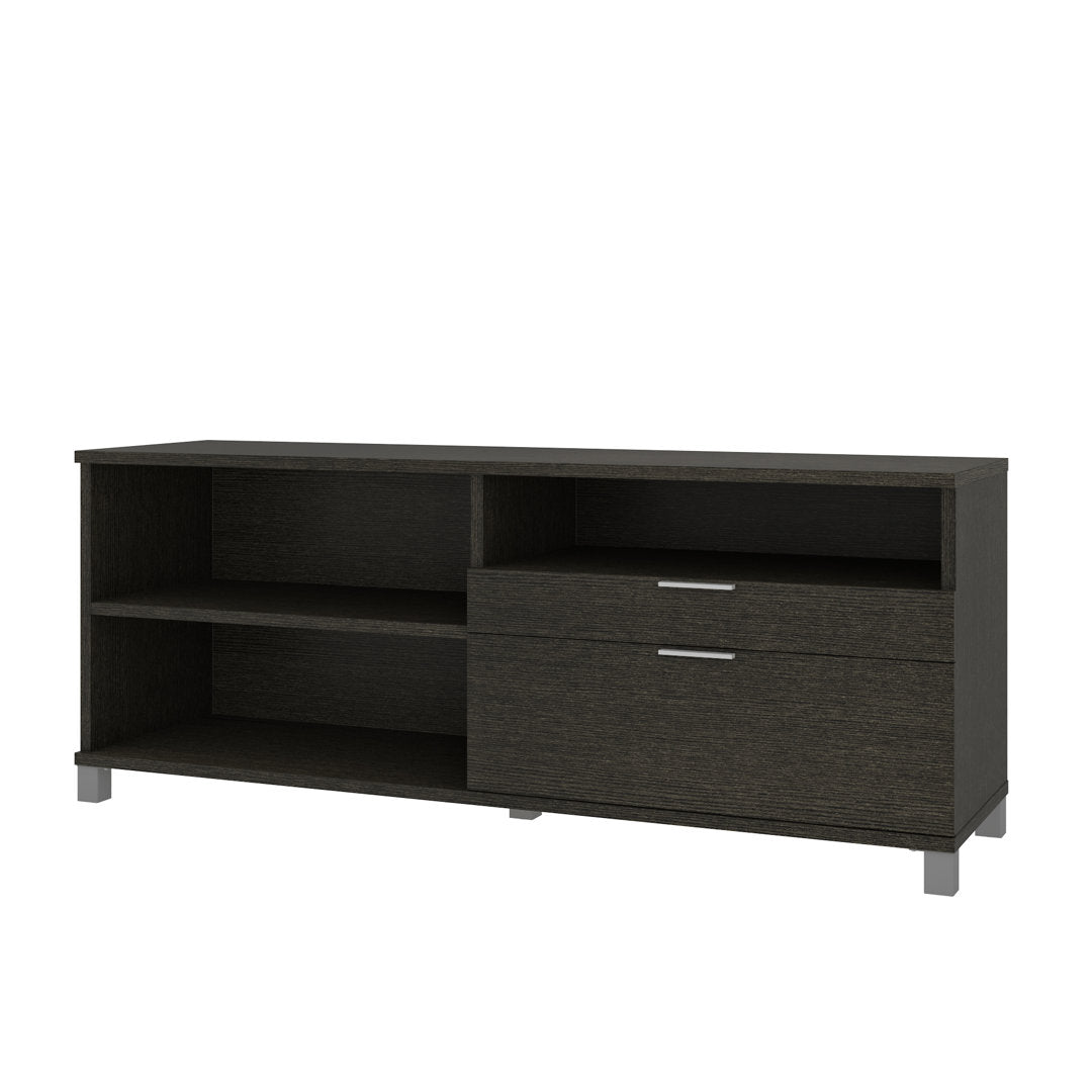 Idael 2 - 72W Credenza with 2 Drawers Ivy Bronx Finish: Gray