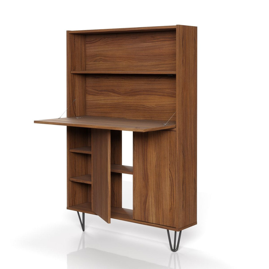 Barta Secretary Desk Wade Logan® Color: Walnut