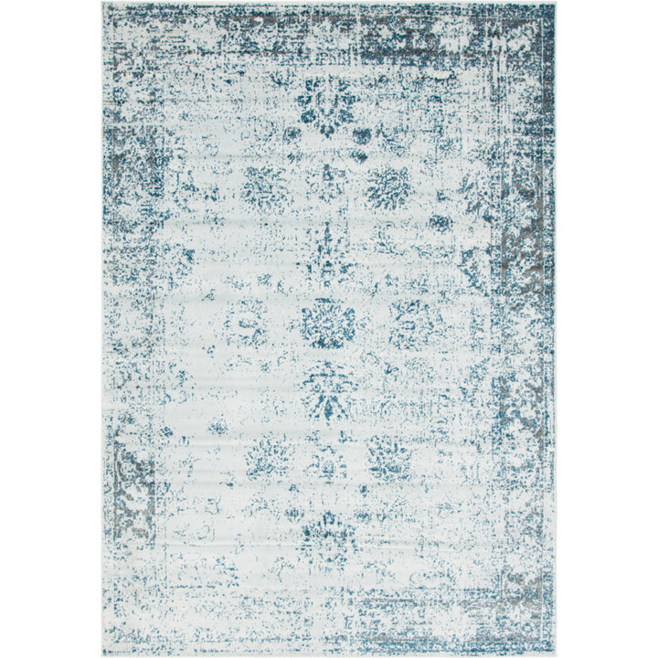 Brandt Abstract Light Blue/Navy Area Rug Mistana™ Rug Size: Rectangle 8' x 11'