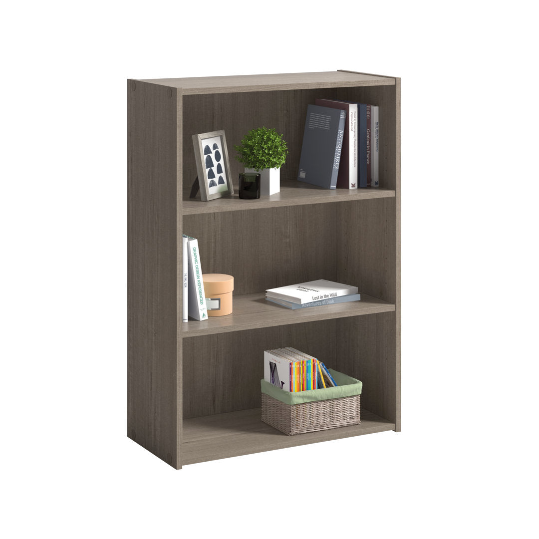 Arisztid 35.28" H x 24.57" W Standard Bookcase Lark Manor™ Color: Silver Sycamore
