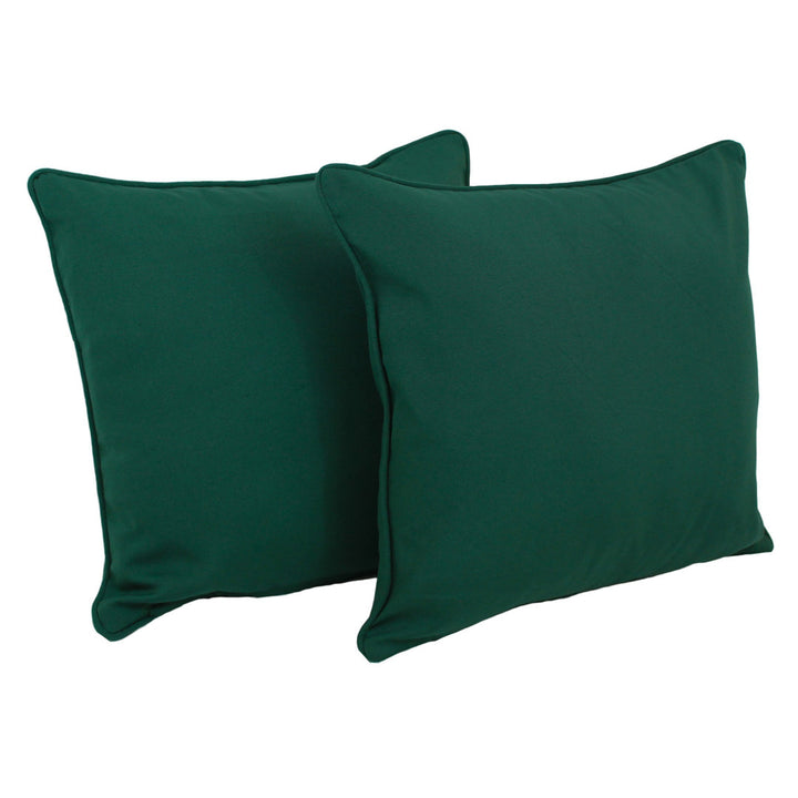 Square Pillow Cover & Insert (Set of 2) Blazing Needles Color: Forrest Green Velvet