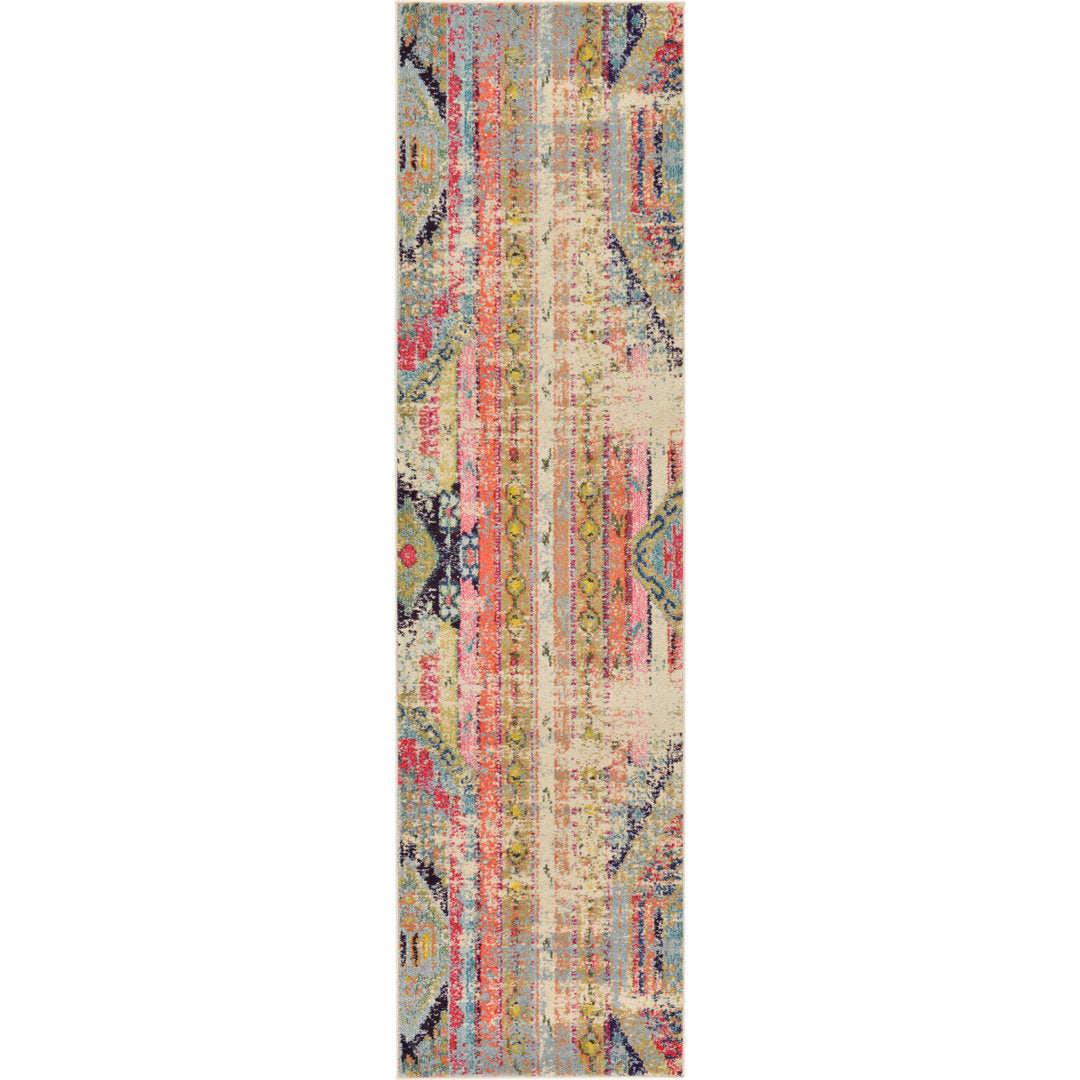 Galan Pink/Orange/Yellow Area Rug Mistana™ Rug Size: Runner 2'2" x 22'