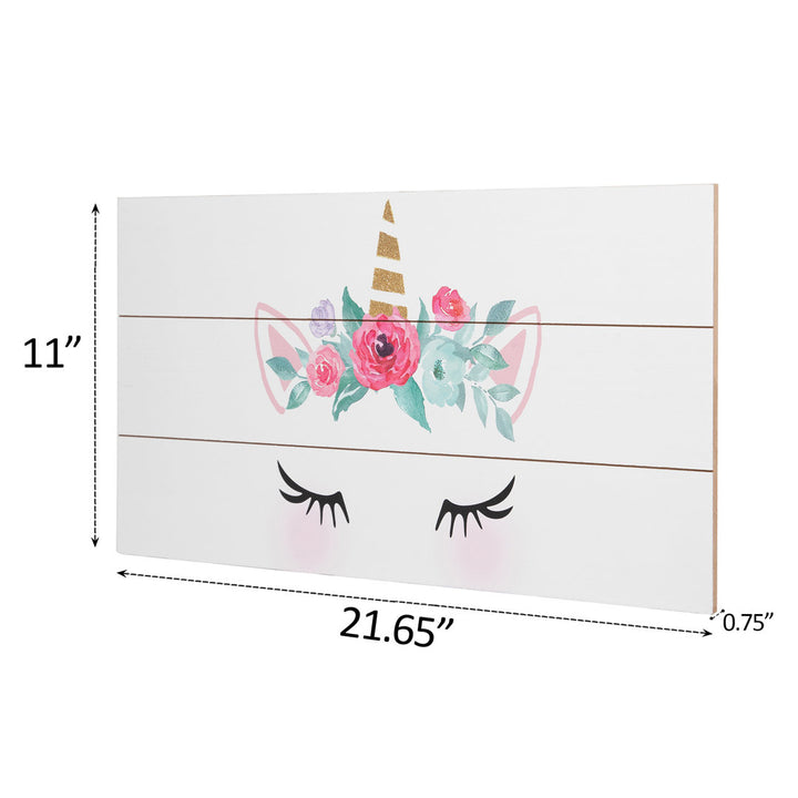 Delreal Unicorn Plank 3D Wall Décor Zoomie Kids