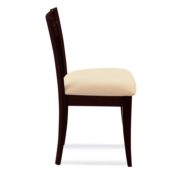 Claverley Ladder Back Side Chair Red Barrel Studio® Frame Color: Java, Upholstery Color: Flannel