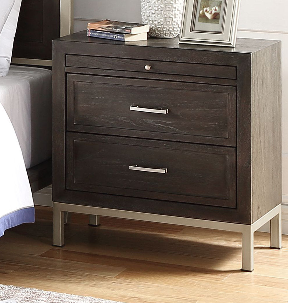 Brinerl 2 - Drawer Nightstand in Brown Mercury Row®