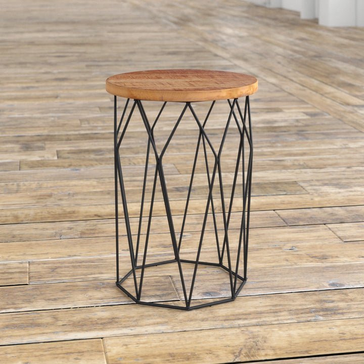 Lupi Drum End Table Mercury Row®