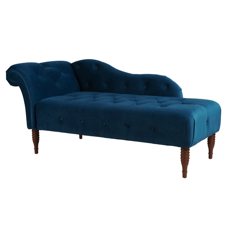 Kannon Tufted Right-Arm Chaise Lounge Willa Arlo™ Interiors Fabric: Teal Velvet
