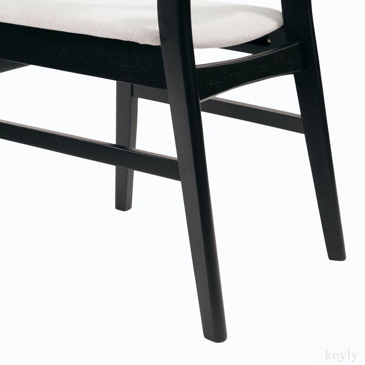 Cambrielle Upholstered Side Chair (Set of 2) Wade Logan® Frame Color: Black, Upholstery Color: Light Beige