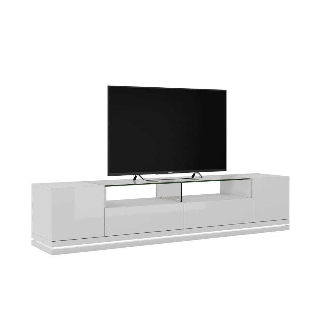 Graidy TV Stand for TVs up to 70" Ebern Designs Color: White Gloss
