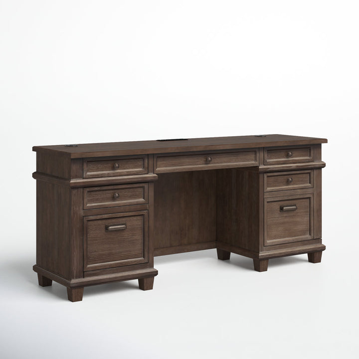 Alderton Solid Wood Credenza Desk Birch Lane™