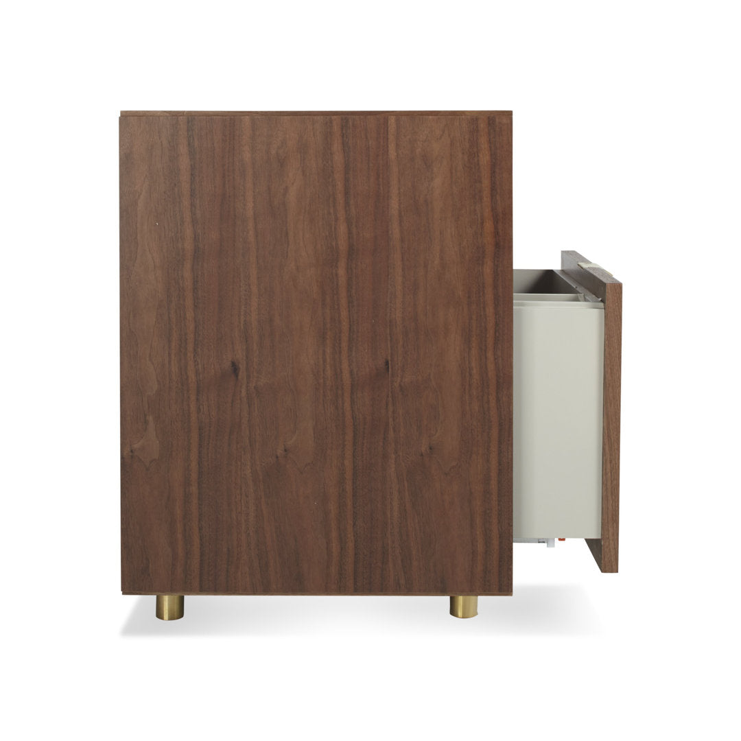 Dang 2 - Drawer Vertical Filing Cabinet Blu Dot Color: Walnut