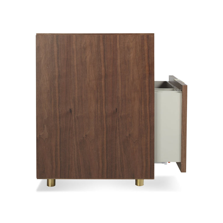 Dang 2 - Drawer Vertical Filing Cabinet Blu Dot Color: Walnut