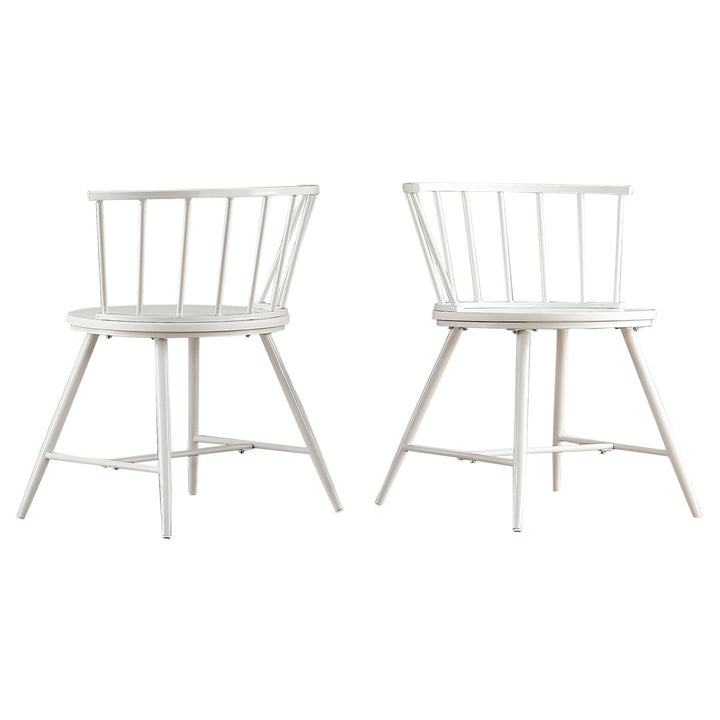 Johanna Metal Side Chair (Set of 2) Laurel Foundry Modern Farmhouse® Color: White