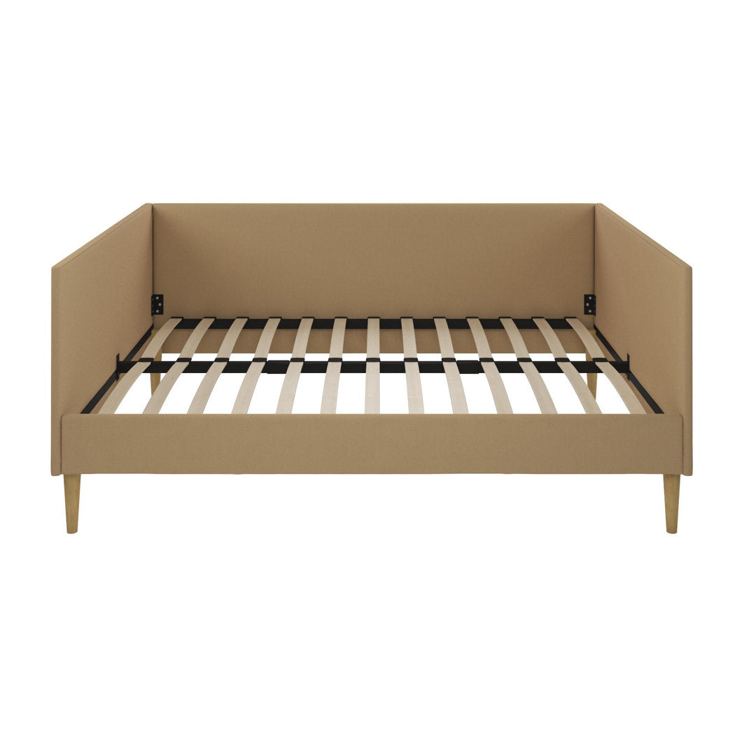 Chadlee Daybed Mercer41 Color: Tan Linen Size: Full