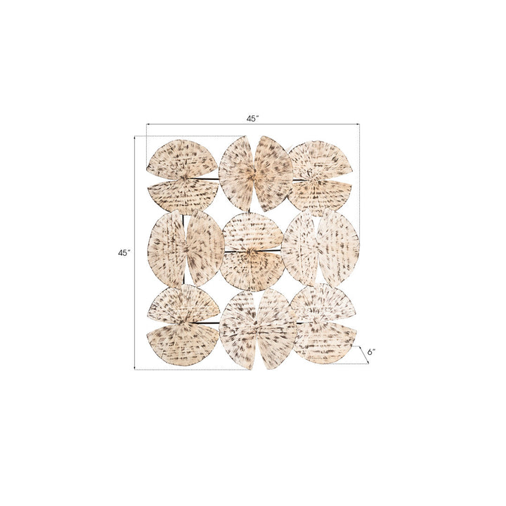 Ginko Leaf Metal Wall Décor Phillips Collection