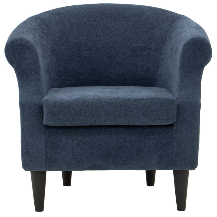 Adea Polyester Barrel Chair Lark Manor™ Fabric: Chloe Indigo 100% Polyester