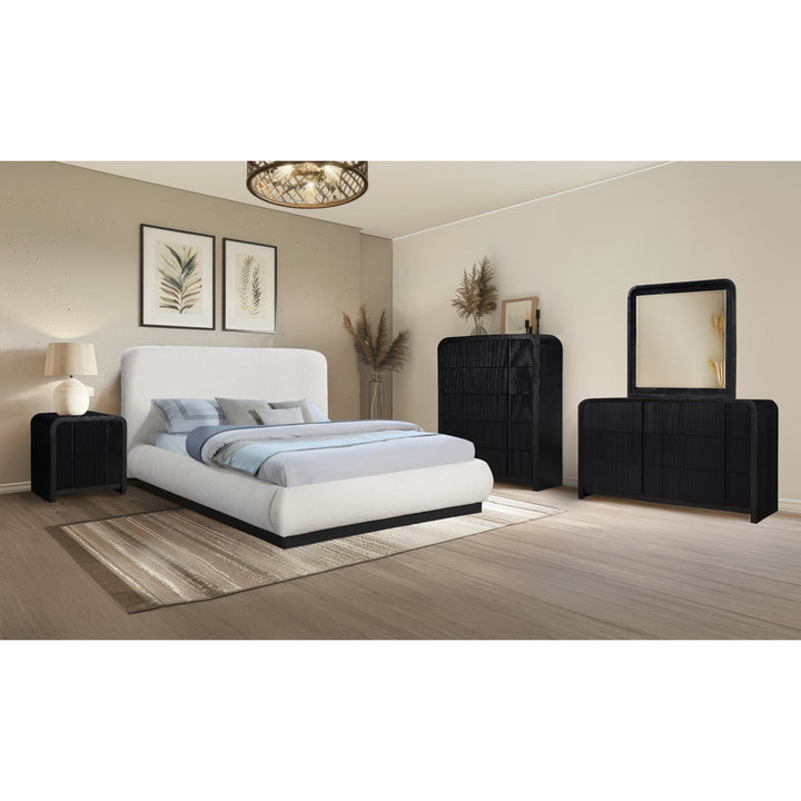 Ishana Solid Wood Nightstand Wrought Studio™ Color: Black