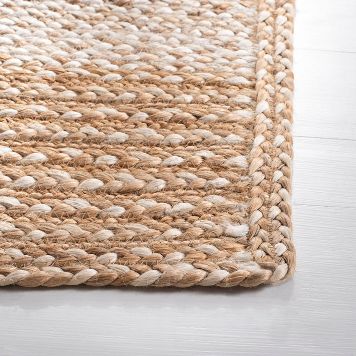 Chesnut Natural Fiber Flat Weave Jute And Cotton With Latex Striped Rug Bay Isle Home™ Rug Size: Rectangle 10' x 14'