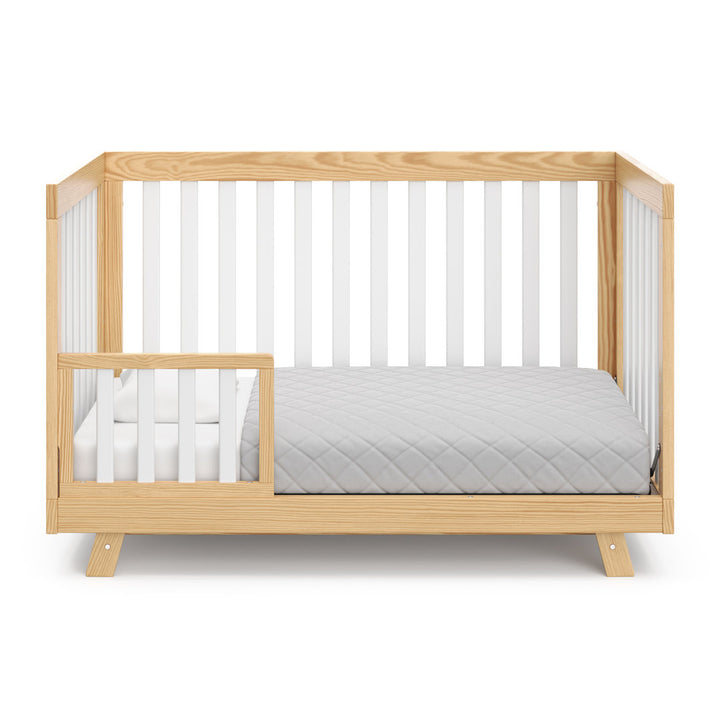 Beckett 3-in-1 Convertible Crib Storkcraft Color: Natural/White Pieces Included: Crib