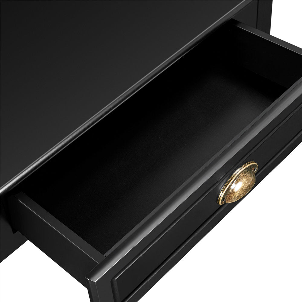 Magoon Corner Desk Longshore Tides Color: Black