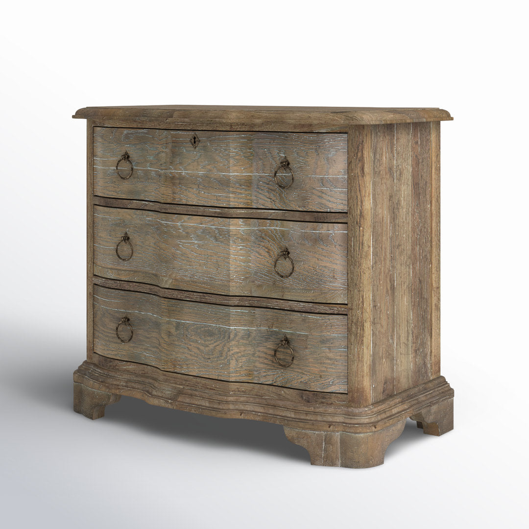 Boheme 3 - Drawer Nightstand in Light Brown Hooker Furniture