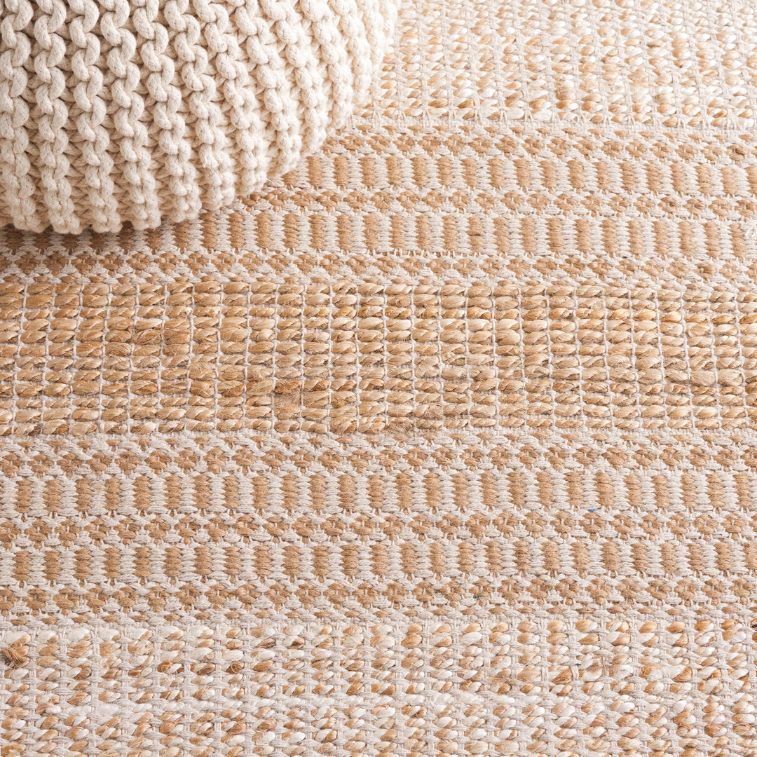 Sorrell Geometric Flatweave Ivory/Natural Area Rug Laurel Foundry Modern Farmhouse® Rug Size: Rectangle 10' x 14'