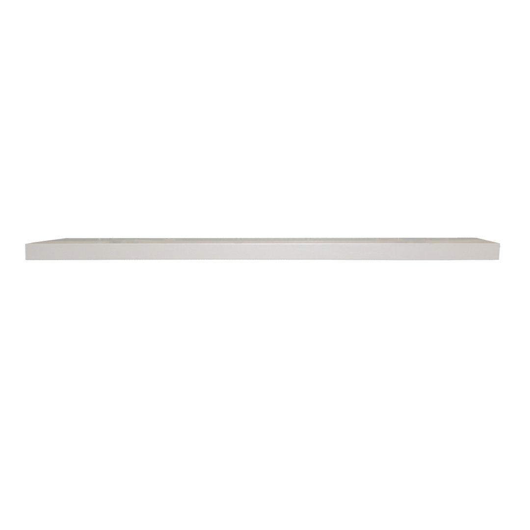 Bellapais Floating Shelf Winston Porter Size: 1.25" H x 47.24" W x 7.75" D Finish: Black