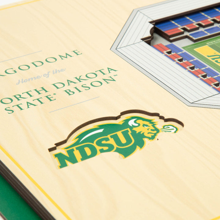 NCAA 5-Layer StadiumViews 3D Wall Art YouTheFan NCAA Team: North Dakota State University