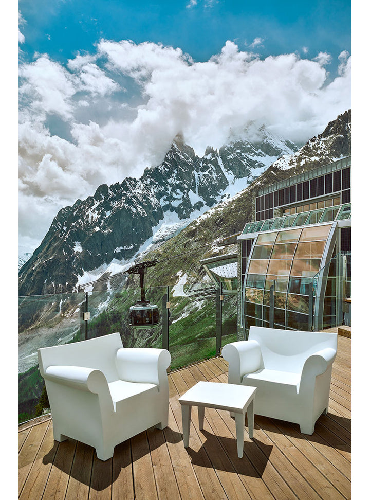 Bubble Club Table Kartell Color: Zinc White