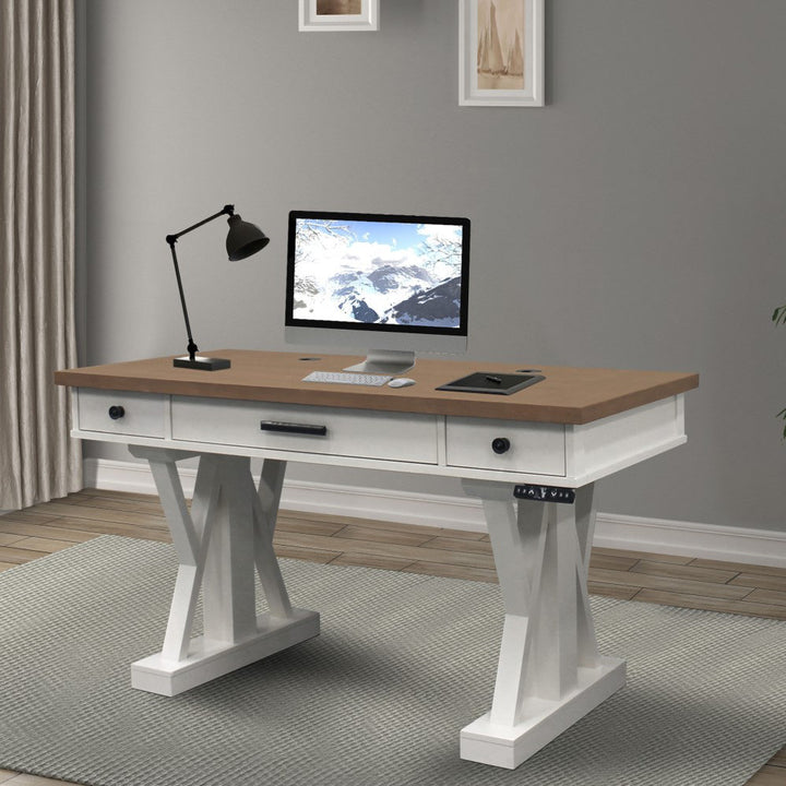 Kelsie-Mae Height Adjustable Desk Latitude Run® Finish: Beige