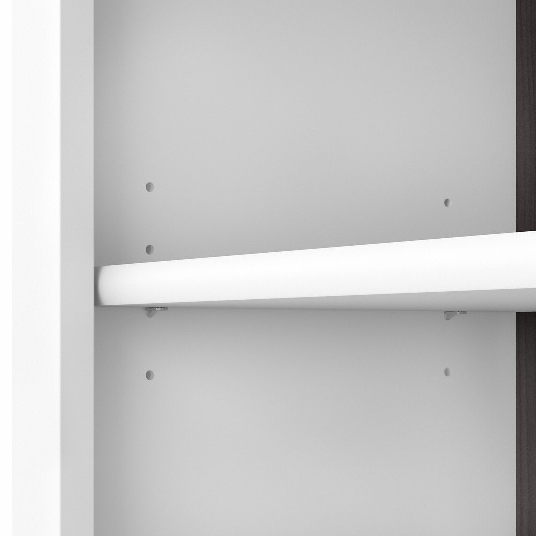 Magomed Bookcase Gracie Oaks Color: Storm Gray/White