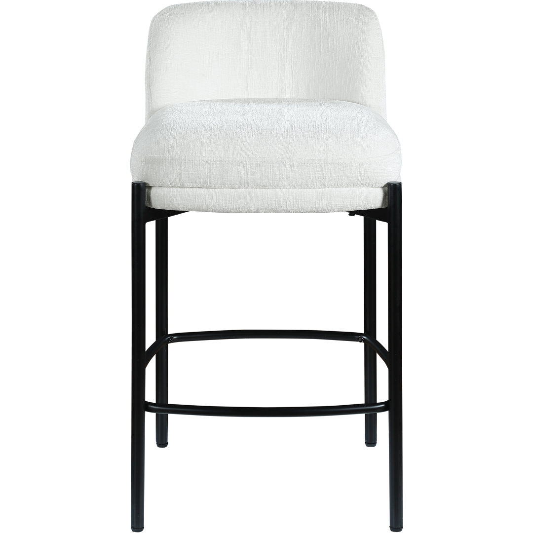 Brixen 26'' Counter Stool (Set of 2) Wade Logan® Upholstery: Cream Velvet