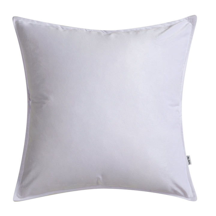 Square Velvet Pillow Cover & Insert WARISI Color: Violet Size: 16" H X 16" W x 5" D