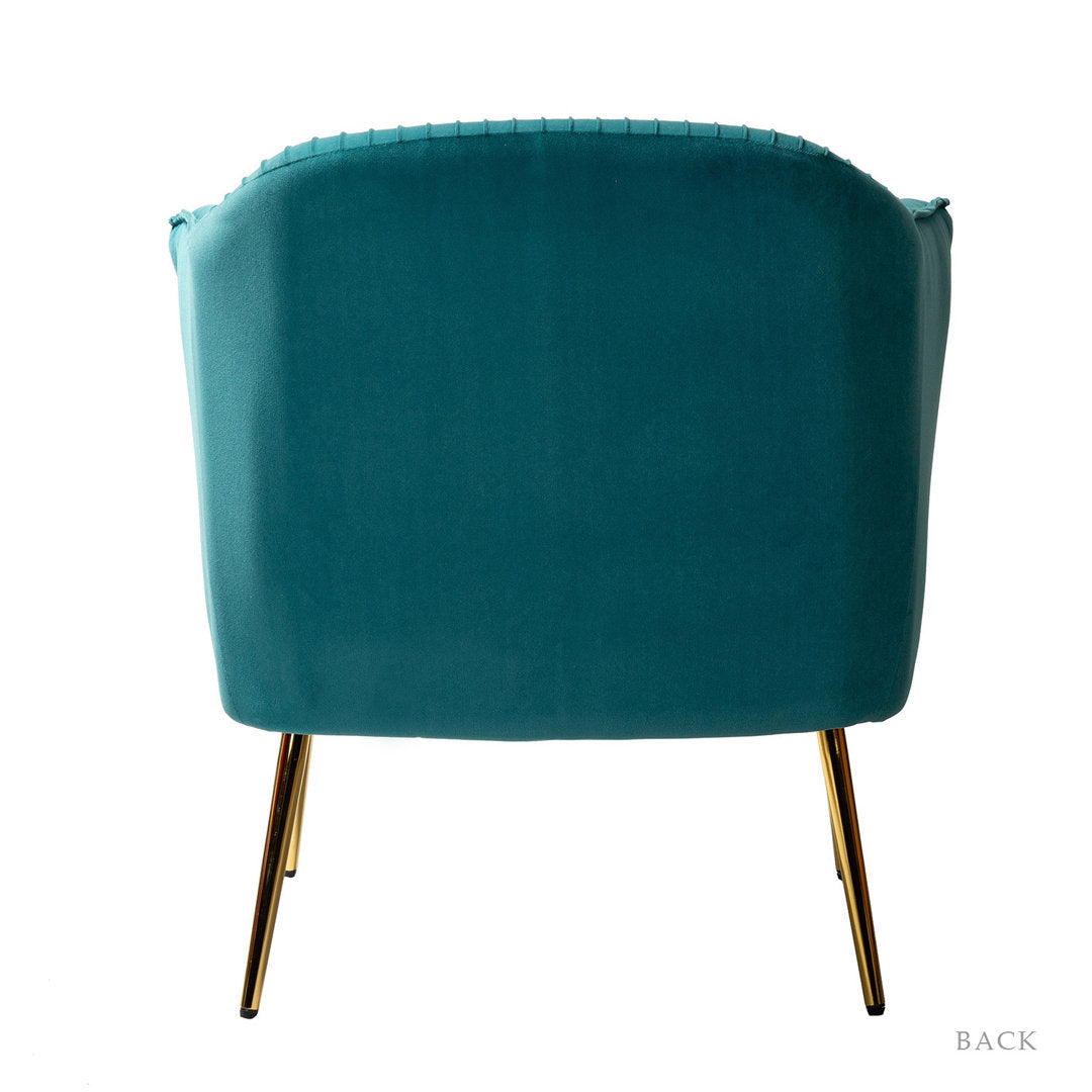 Ratzlaff 27" W Tufted Velvet Barrel Chair (Set of 2) Willa Arlo™ Interiors Fabric: Blue Velvet