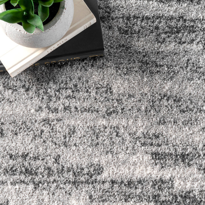 Artimas Abstract Transitional Performance Gray Rug Ebern Designs Rug Size: Rectangle 9' x 12'