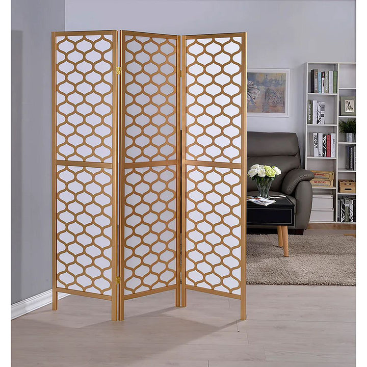 Maryanne 70.5" H Folding Solid Wood Room Divider Everly Quinn Number of Panels: 3