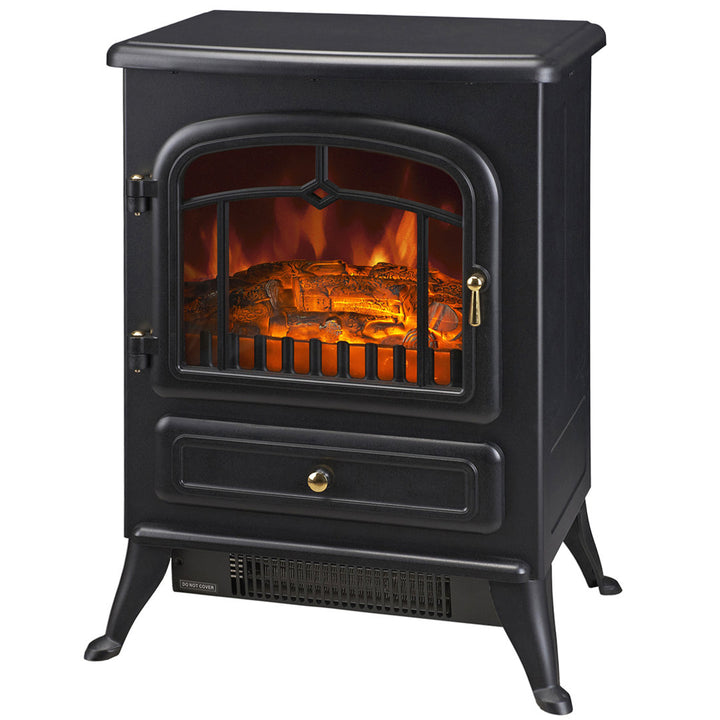 Manor Electric Fireplace Charlton Home® Finish: Black