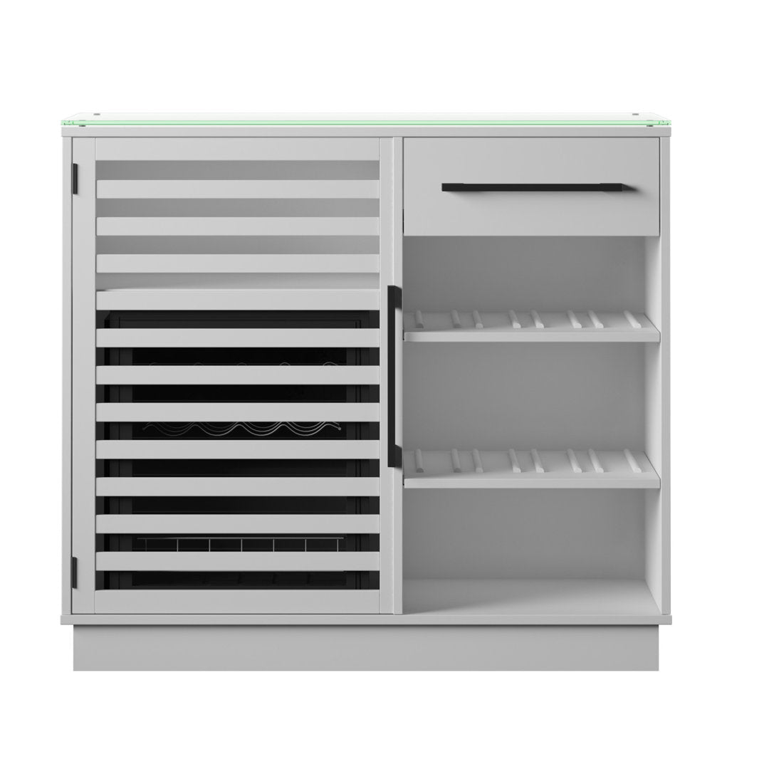 Williford Refrigerated Cooler Bar Cabinet Wade Logan® Color: White