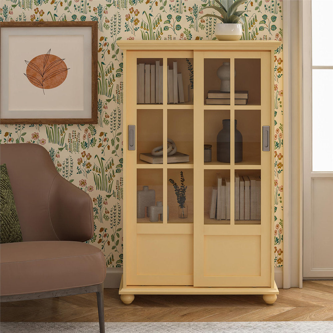 51" H x 31.75" W Standard Bookcase Andover Mills™ Color: Pale Yellow