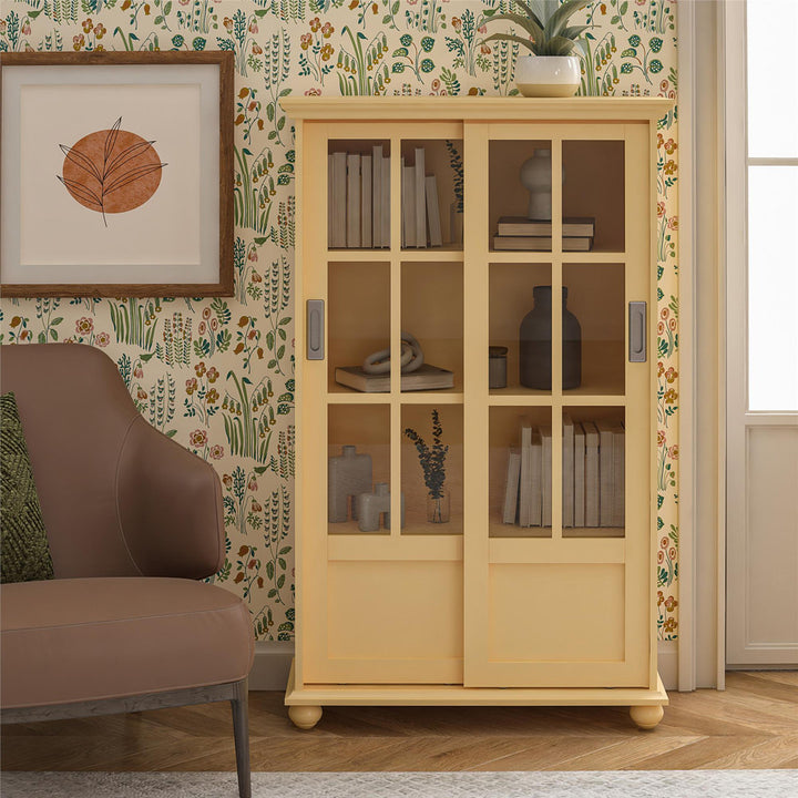 51" H x 31.75" W Standard Bookcase Andover Mills™ Color: Pale Yellow
