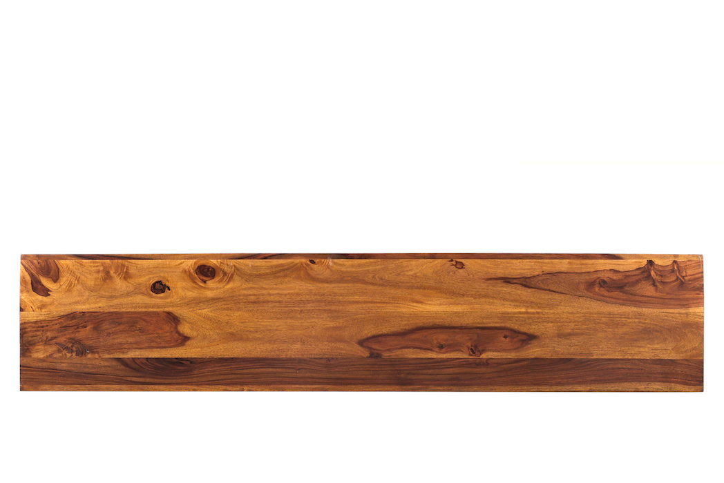 Luro Sheesham Wood Bench Union Rustic Size: 18" H x 60" W x 14" D