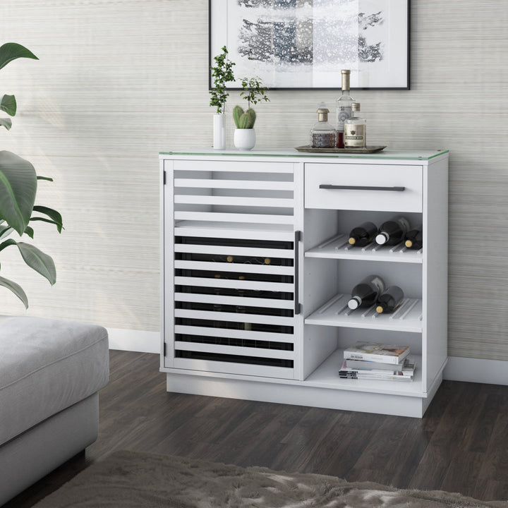 Williford Refrigerated Cooler Bar Cabinet Wade Logan® Color: White