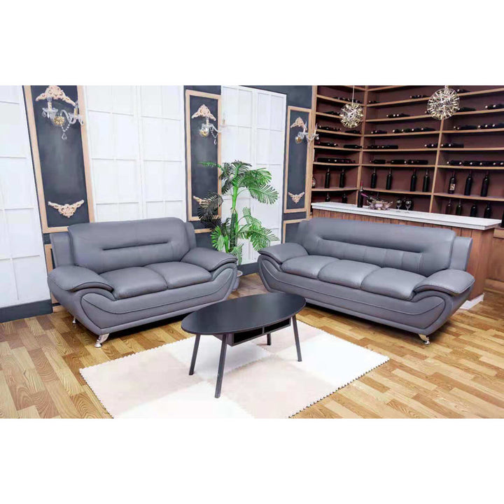 Mulvey 80" Faux Leather Pillow Top Arm Sofa Orren Ellis Upholstery Color: Gray