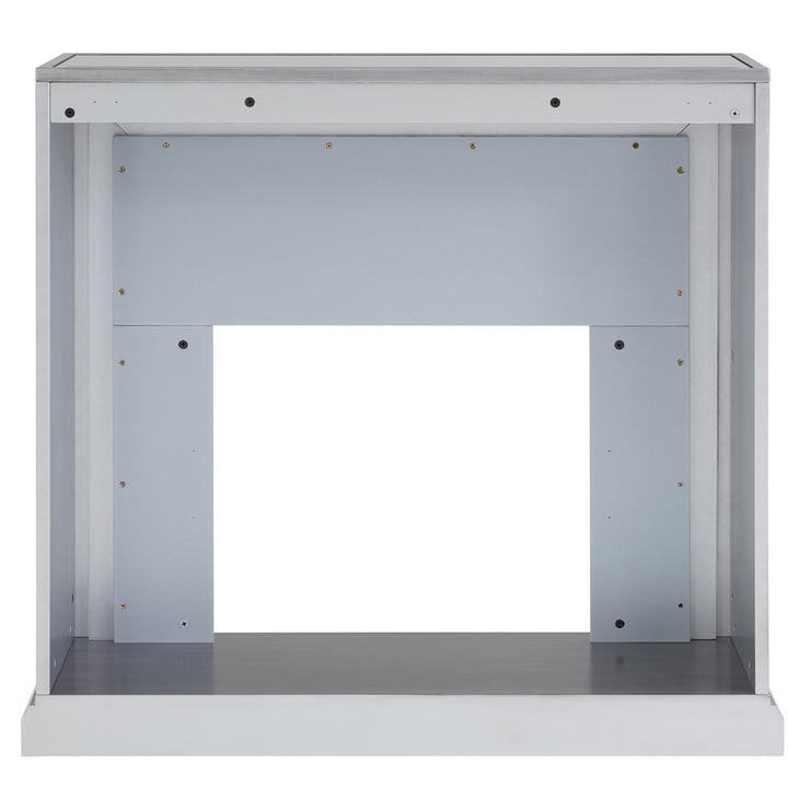 Keilanie Faux Marble Electric Fireplace Brayden Studio®